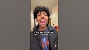 That One Friend Whose Voice Doesn’t Match Their Face ☹️😭#shorts