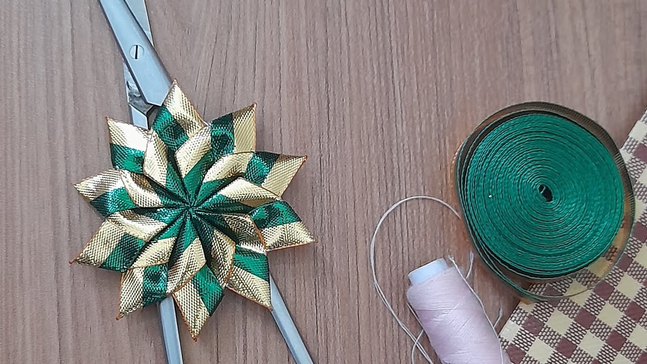 😍How to Make Gota Flowers Design [Type 4] Flower Making youtube 