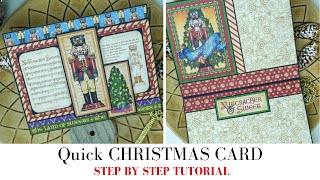 Quick Handmade Christmas Card  | DIY Christmas Card