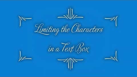 Restrict max Characters in UserForm TextBox -Excel VBA- Find how many spaces left - Reverse Counter