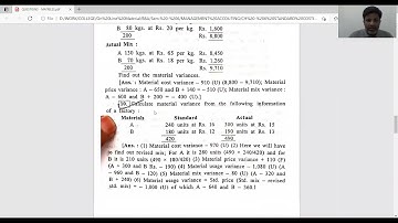 BBA SEM. - 6 MANAGEMENT ACCOUNTING, CH - STANDARD COSTING, PART - 3, BY PROF. RAKESH DANGI
