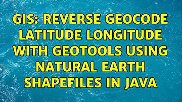GIS: Reverse Geocode latitude longitude with Geotools using Natural Earth Shapefiles in Java