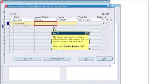 Defining Accounting Key Flexfield Structure