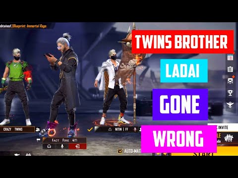 Twins Brother Ladai Gone Wrong ?? 😂😂 || #shorts #factfire #freefireprankvideo