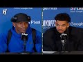 Anthony edwards  karlanthony towns talks 20 series lead vs nuggets postgame interview