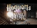 Cozy study spaces in hogwarts  harry potter hogwarts legacy ambience