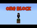 Surviving One Block In Minecraft!!