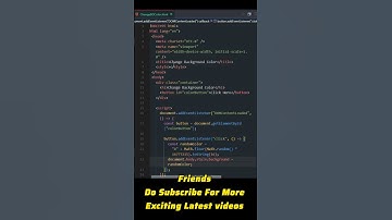 Creating a Button that Changes Background Color #webdesign #html #css #codepen #shorts #uistackview