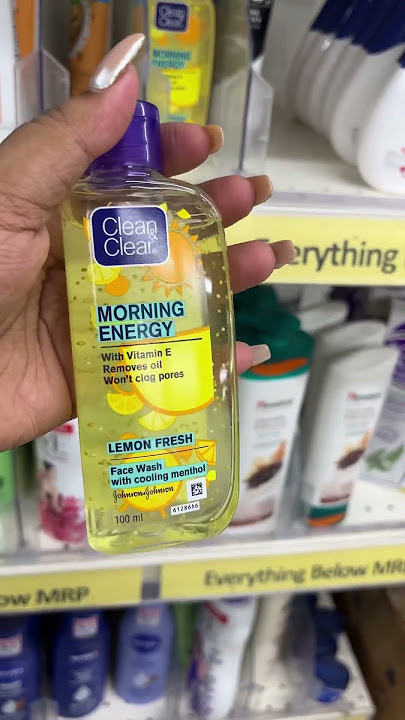 Clean and clear morning energy face wash #facewash #skincare #ashortaday