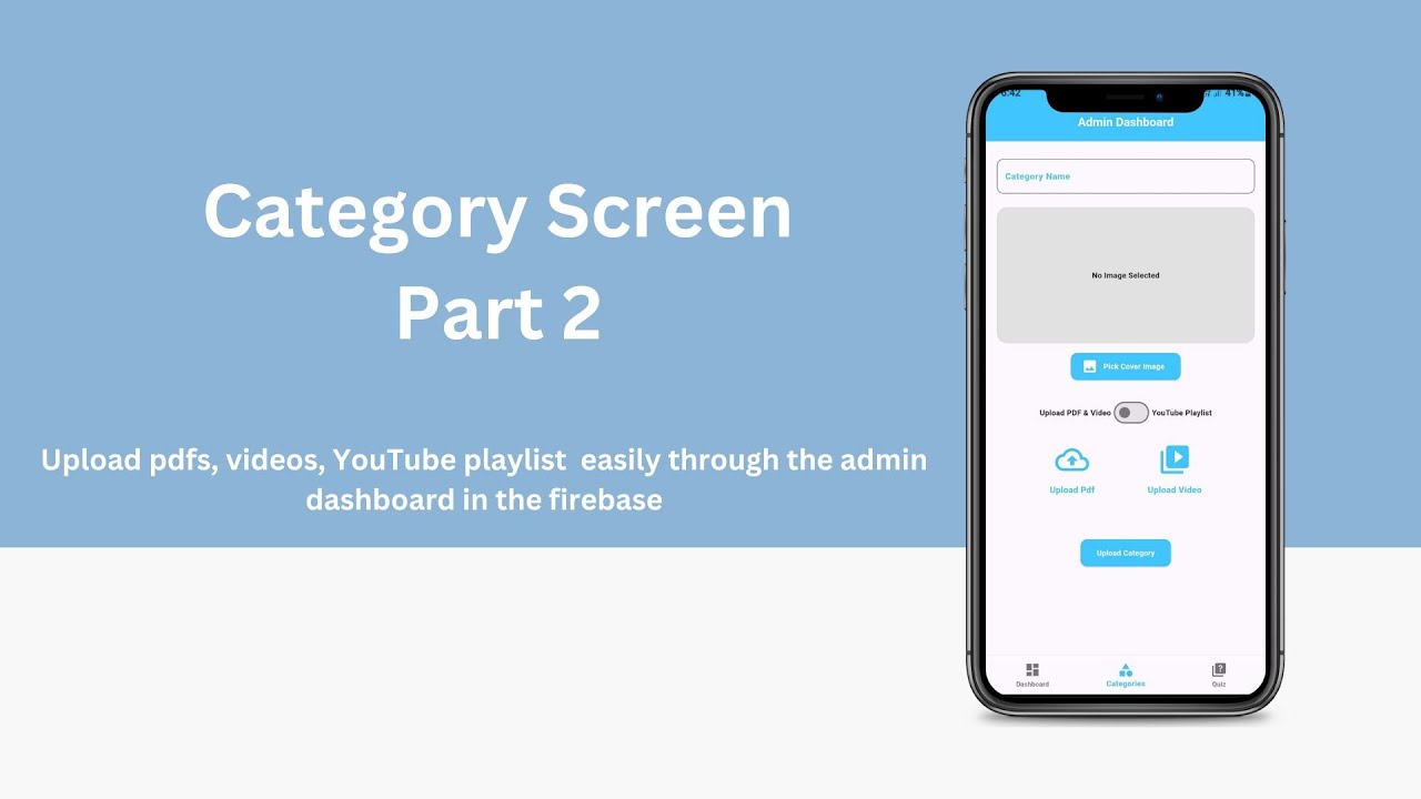 Uploading Resources To Firebase Admin Dashboard Part 2 Upload Screen Uploading resources to firebase admin dashboard part 2 upload screen
