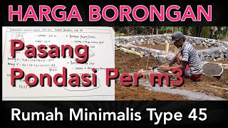 HARGA BORONGAN PONDASI PER METER KUBIK RUMAH MINIMALIS TYPE 45 ‼️ CERDAS BANGUN RUMAH 2022