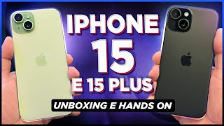 iPhone 15 e 15 Plus: Unboxing e Hands On!