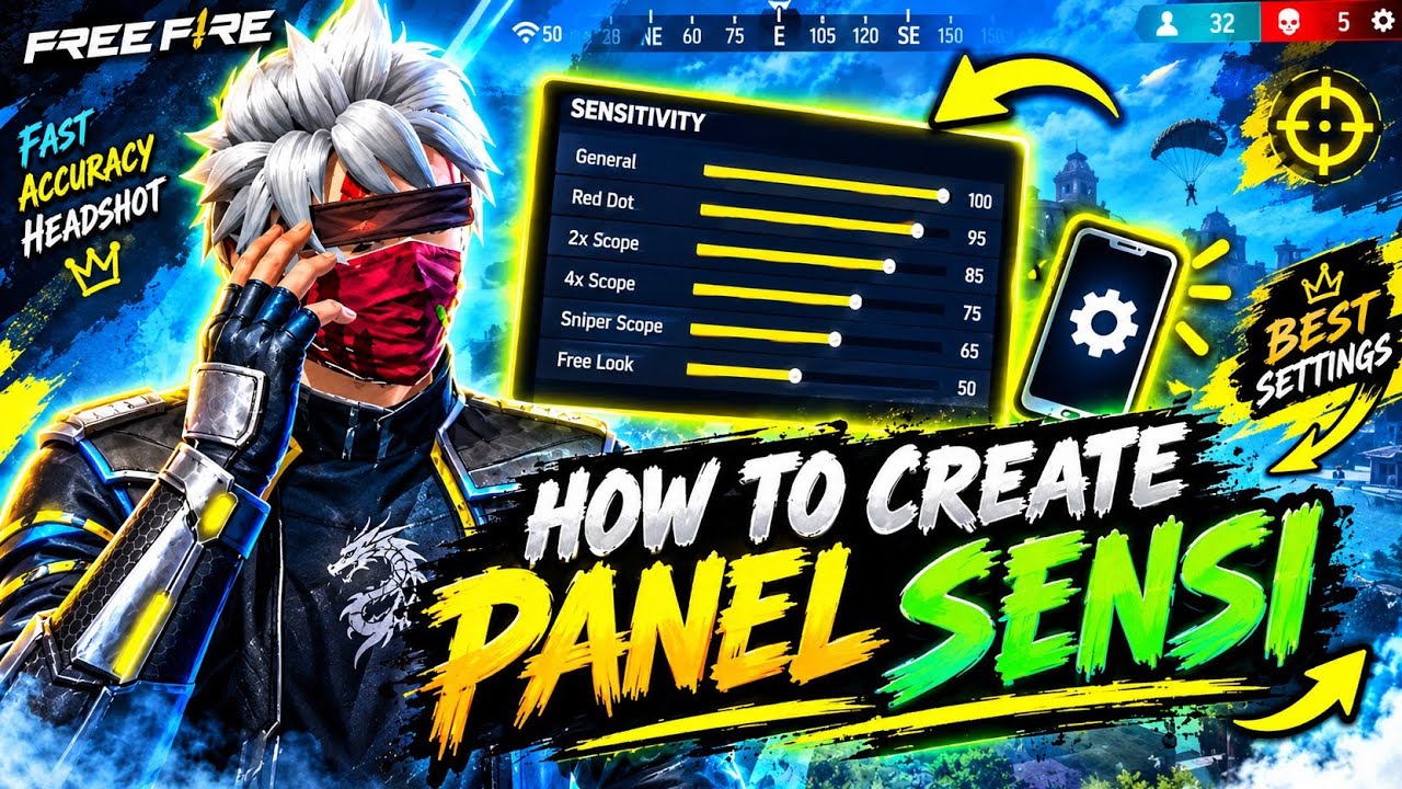 How to Create Panel Sensi in Free Fire 🔥 | Best Panel Sensitivity Settings 2026