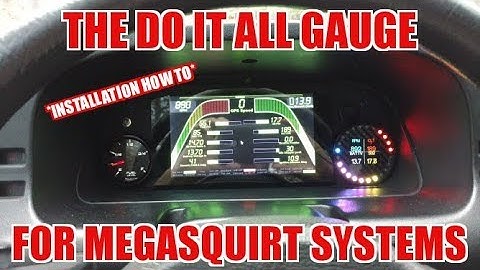 Perfect tuning gauge install and overview for megasquirt systems.