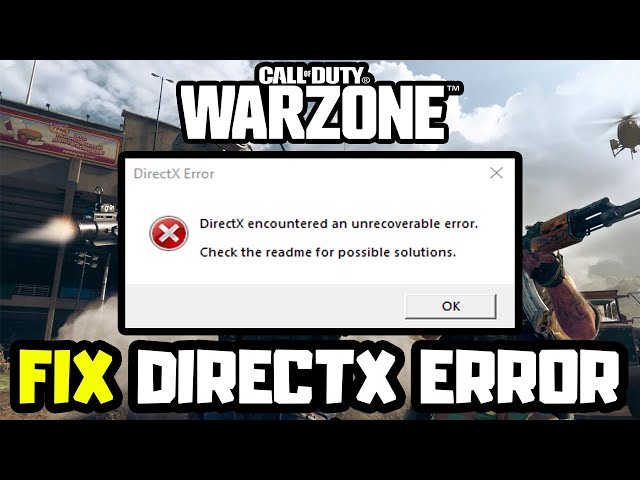 Warzone 2.0 steam directx error : r/CODWarzone