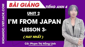 Tiếng Anh lớp 4 - Unit 2 I