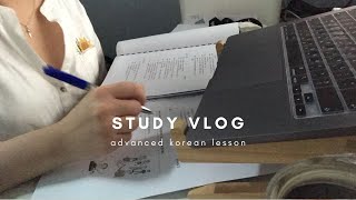 Korean Study Vlog 🇰🇷 I practiced speaking with a Hellotalk friend / language exchange partner 😊