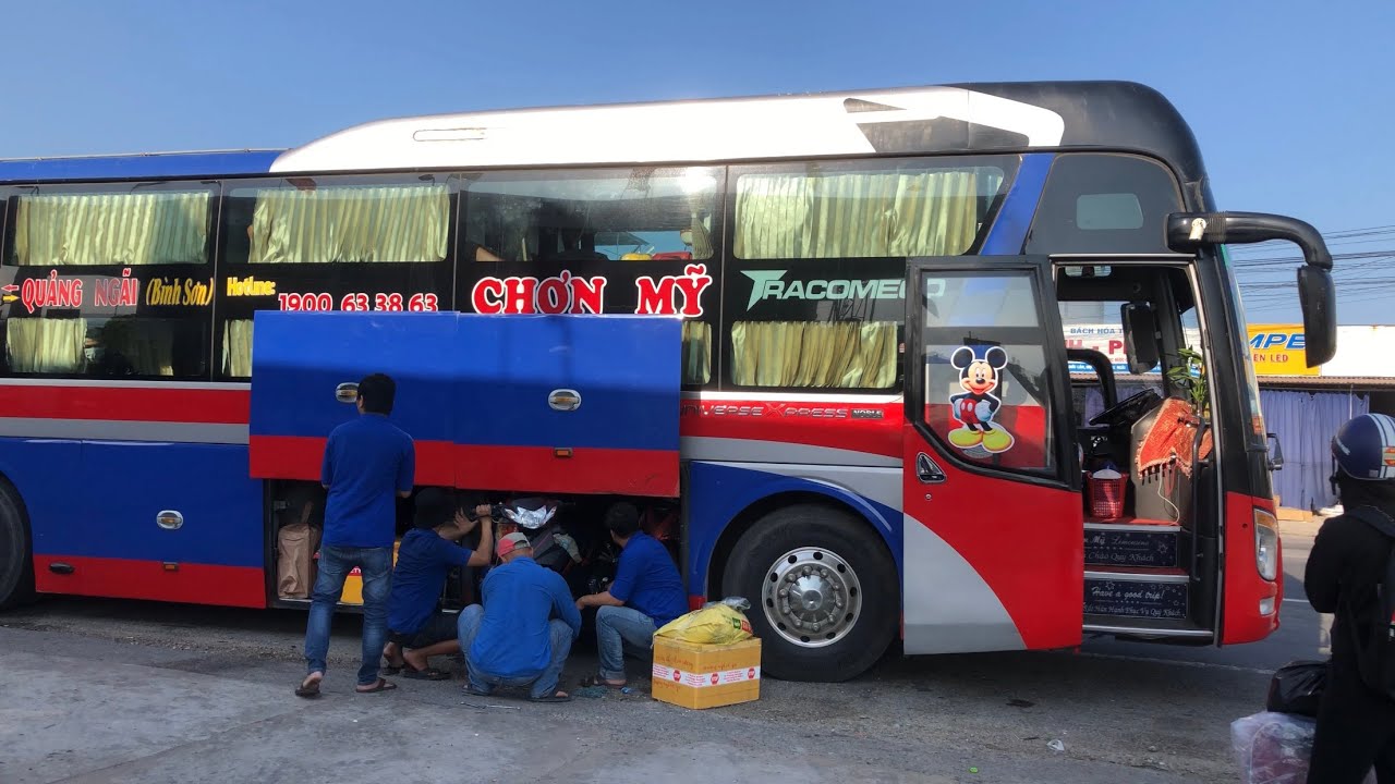 #96 Xe Khách Việt Nam (Ngắm xe khách đón trả khách tại Thạch Trụ) | Tấn Nguyễn HLX 76