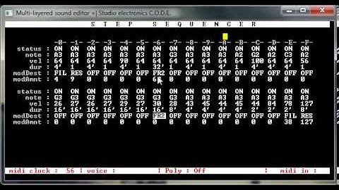 Studio electronics CODE 8 - step sequencer proto