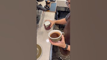Latte art❤️tulips 1-1-1-4🌹 #coffee #barista #latteart #pov #youtubeshorts #fypシ #beginners #tulip
