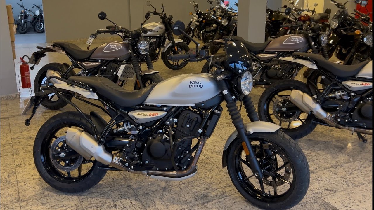 LANÇAMENTO GUERRILLA 450 / Smoke silver & Peix Bronze  - ACESSÓRIOS ORIGINAIS ROYAL ENFIELD 