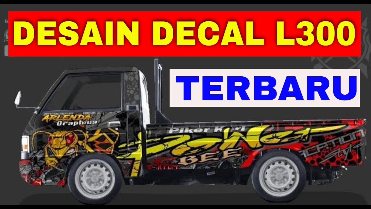 DESAIN CUTTING STICKER MOBIL PICK UP L300 TERBARU 2020 YouTube