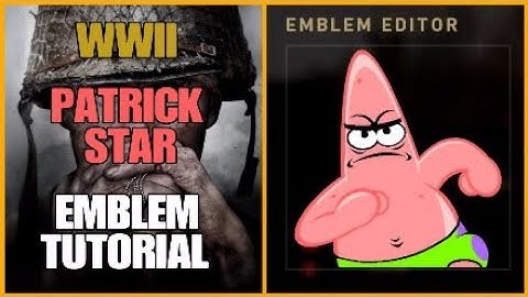Call of Duty WW2 Patrick Star (Spongebob) Emblem Tutorial