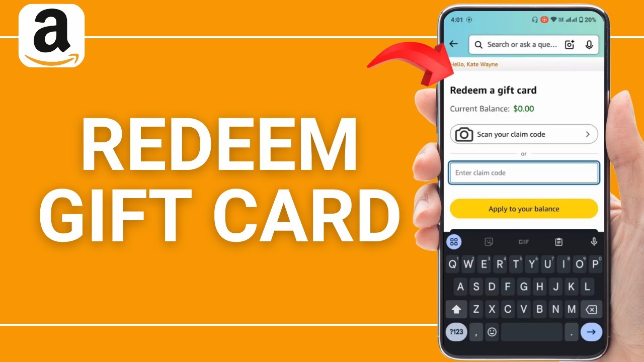 How to Redeem Amazon Gift Card in Amazon App? - YouTube