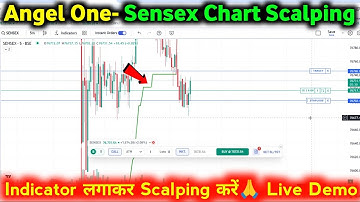 Angel one Chart Sensex Scalping with Indicator | Trade Directly on Index Chart | Option Scalping
