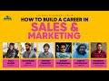 How to build a career in sales & marketing