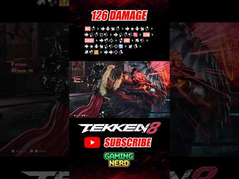 126 DAMAGE | Armor King Combo Tekken 8 #shorts #tekken8 #youtubeshorts