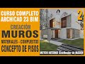 CURSO COMPLETO ARCHICAD 23 BIM - CREACION MUROS,MATERIALES, COMPUESTOS, EL CONCEPTO DE PISOS (2)