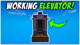 Easiest Working Elevator Tutorial! | Minecraft Java 1.20.6!
