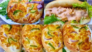 Smoky Shawarma Pizza Sandwich|Tikka pizza Tacos |Smoky Shawarma sandwich by Al-Muflihoon kitchens