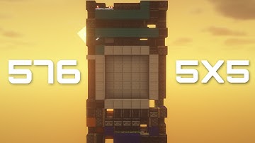 576 Blocks 5x5 Piston Door