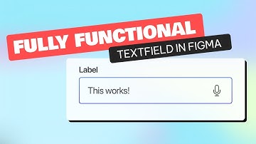 Build a working text input in Figma