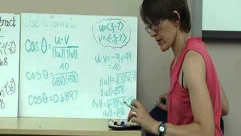 Precalculus Chapter 6 -- Angle Between Two Vectors