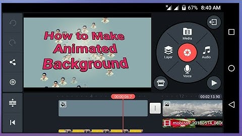 Animated Background in the KineMaster Mobile Video Editing App for Android