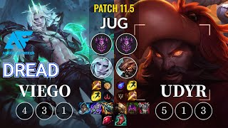 AF Dread Viego vs Udyr Jungle - KR Patch 11.5