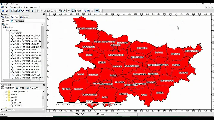 Split multi-polygon shape file as separate files in SAGA GIS