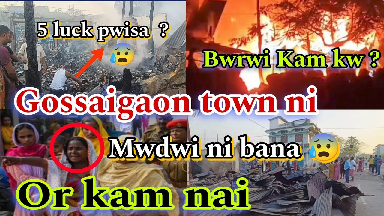 Gossaigaon town ni or Kam nai   Mwdwi ni bana  gossaigaon news  Bodo news today 2024 