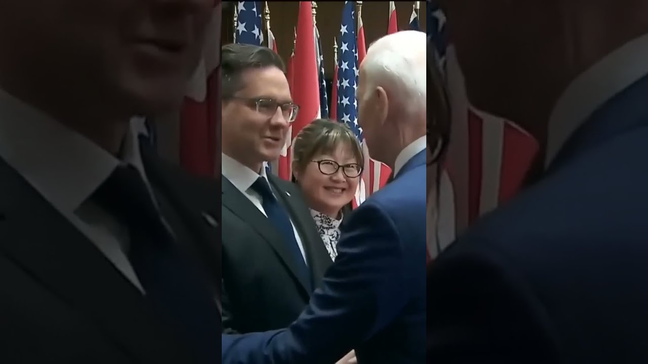 Conservative Leader Pierre Poilievre Introduces Himself To U S President Joe Biden