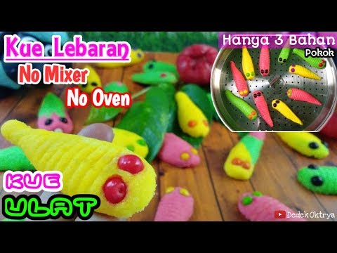 kue-kering-ulat-pelangi---resep-kue-lebaran-|-tanpa-oven-tanpa-mixer