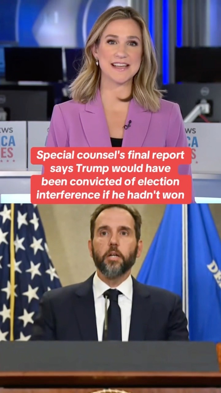 Jack Smith's final report says Trump would've been convicted of election interference #shorts