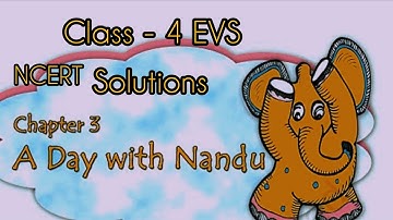 class - 4th EVS ll chapter - 3 A day with Nandu solutions ll