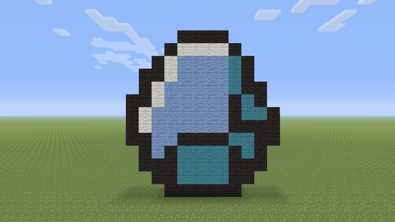 Minecraft Pixel Art - Minecraft Diamond - YouTube