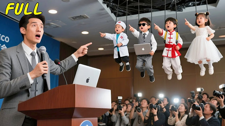 “¡Papá, estás arrestado!” 4 bebés genios irrumpen en rueda de prensa del CEO.