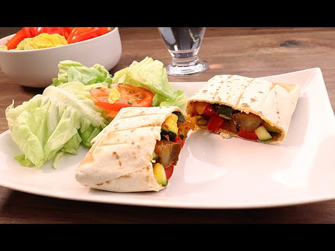 Vidéo: Burrito Au Poulet Et Légumes