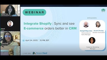 Integrate Shopify   Sync and see E commerce orders better in CRM
