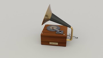Showreel - asset modeling of Gramophone